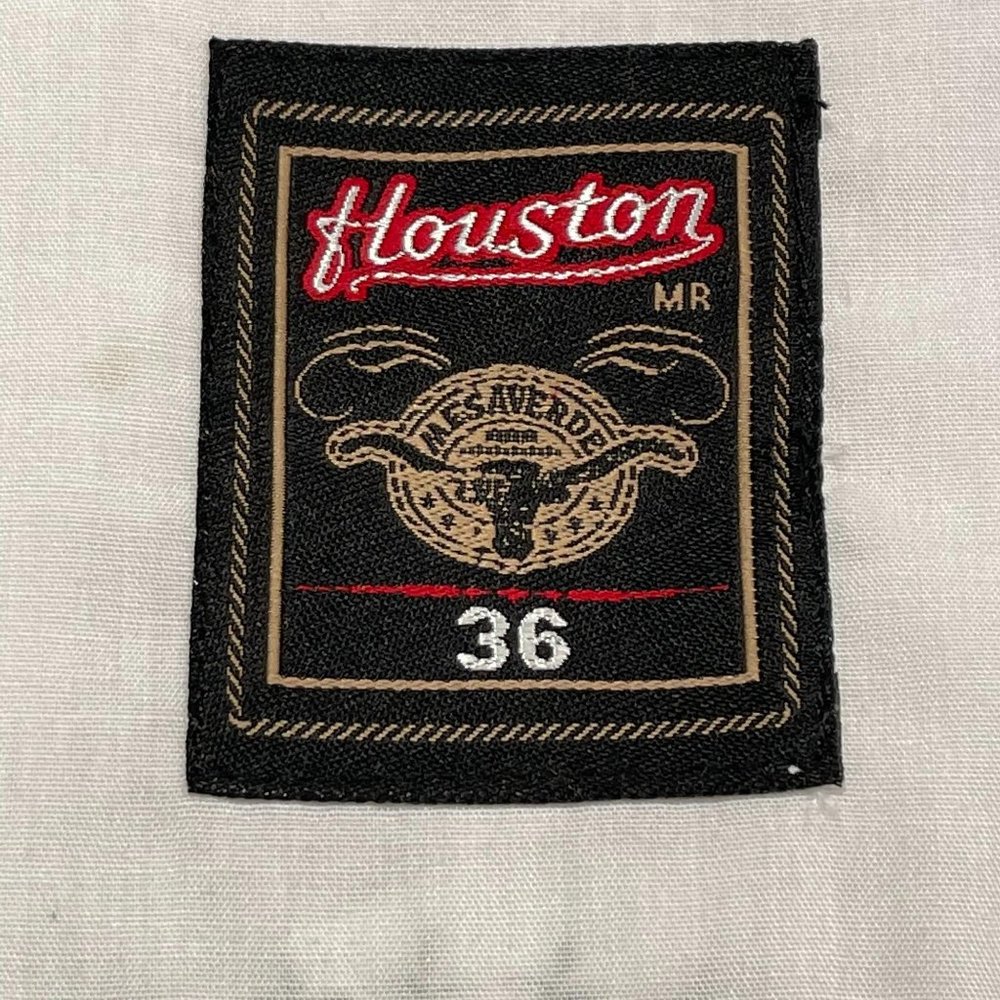 houston white shirt man's size 36 long sleeve - Picture 7 of 10